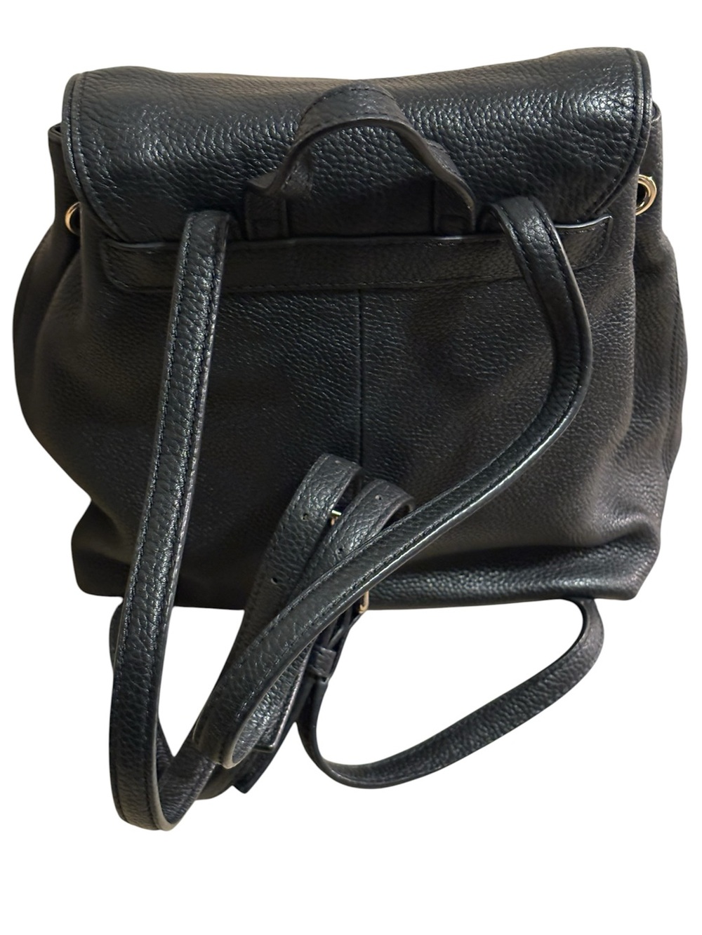 kate spade Black Pebbled Leather Drawstring Backpack - Picture 2 of 7
